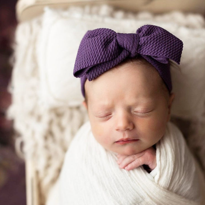purple “chandler" newborn headwrap Newborn Stevie J's   