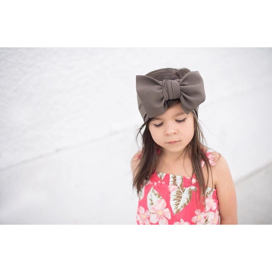 taupe "chandler" headwrap Stretch Wrap Stevie J's Toddler/Child (approx 6mo-10+ yrs)  