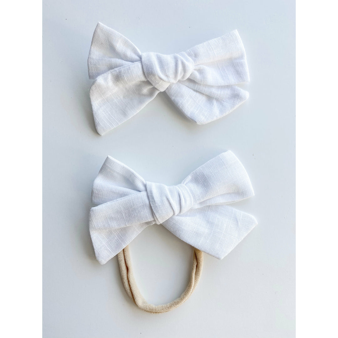 cotton “little linen” bow  StevieJs   