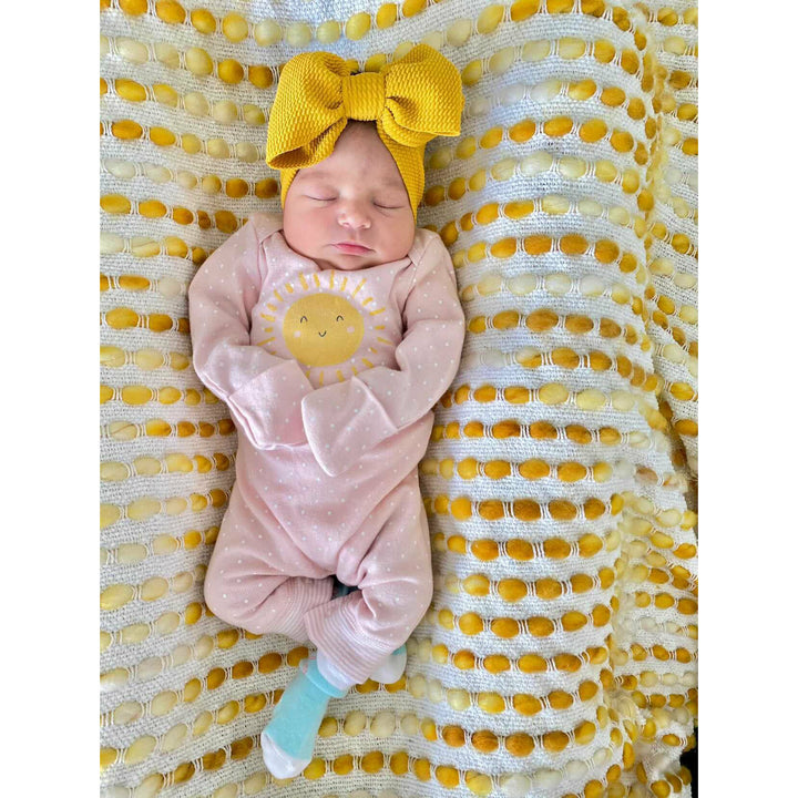 mustard "chandler" newborn headwrap Newborn Stevie J's   